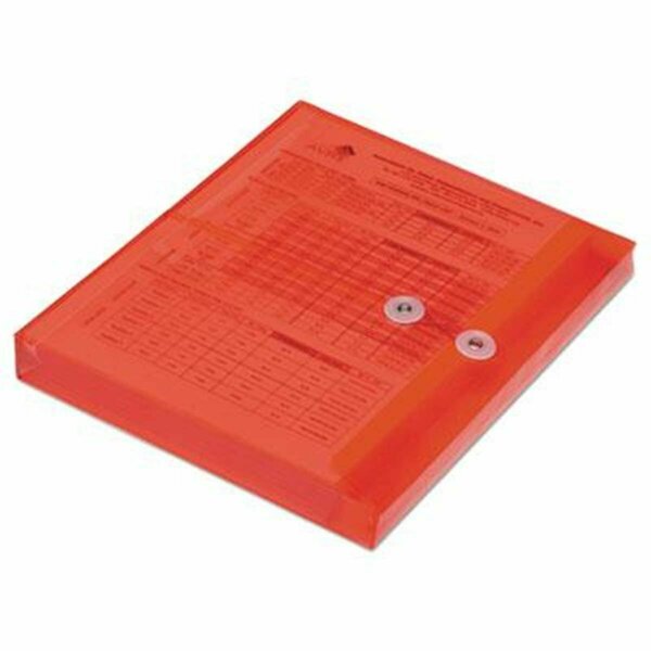Made-To-Stick 753001 11.62 in. Poly String-Tie Side Loading Expansion Envelope  Red MA3197904